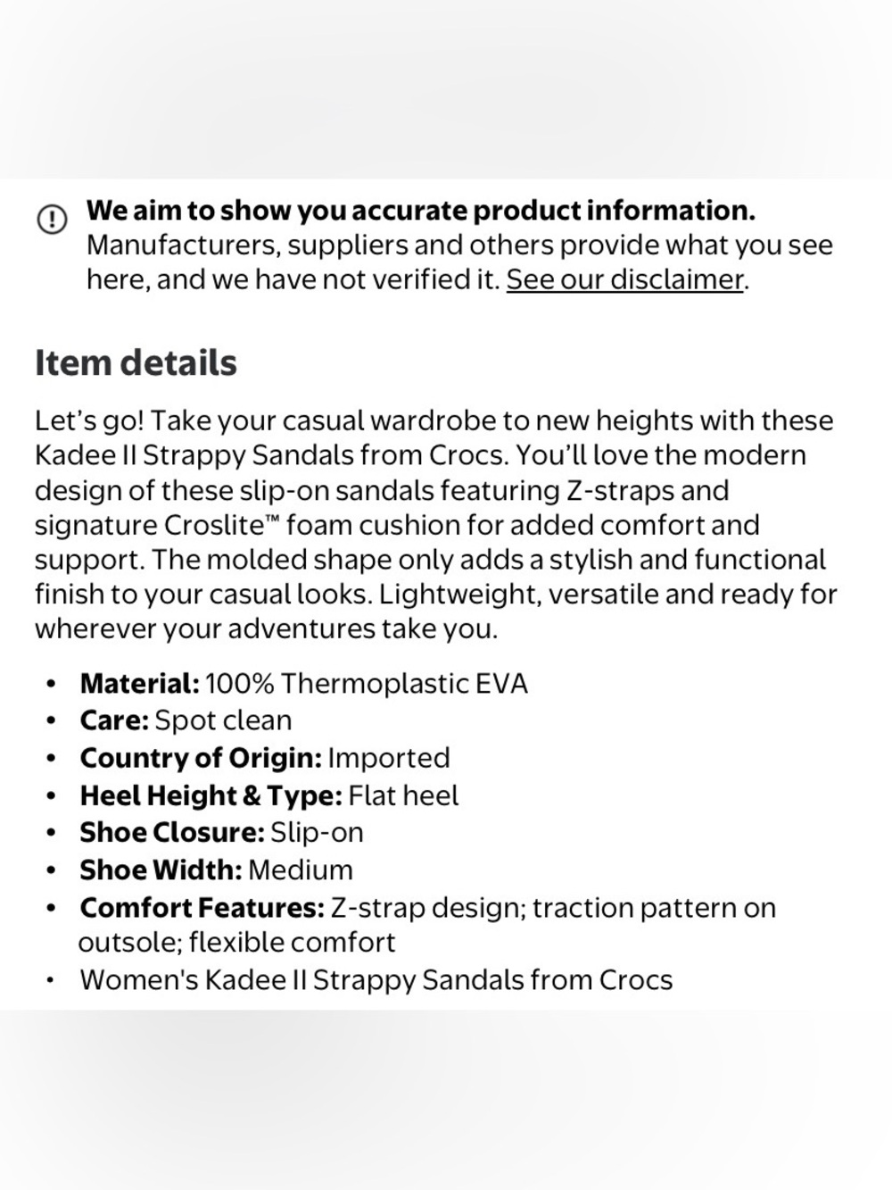 Crocs Sandals - Picture 8 of 10